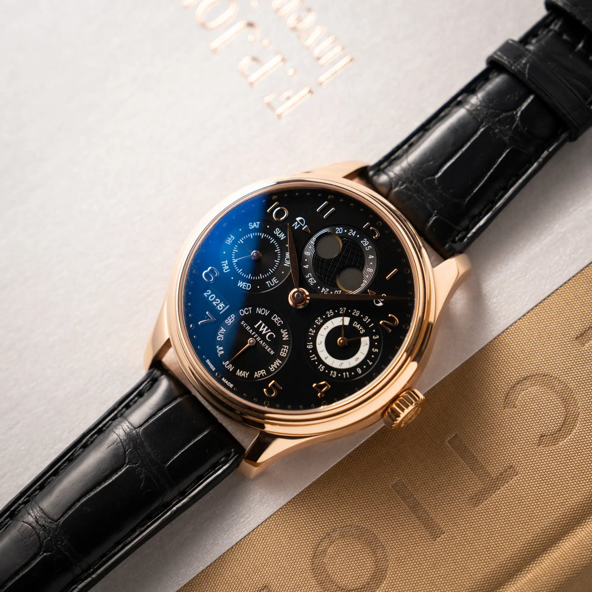Titelbild des IWC Perpetual Calenders IW502122 in 44m Rosegold