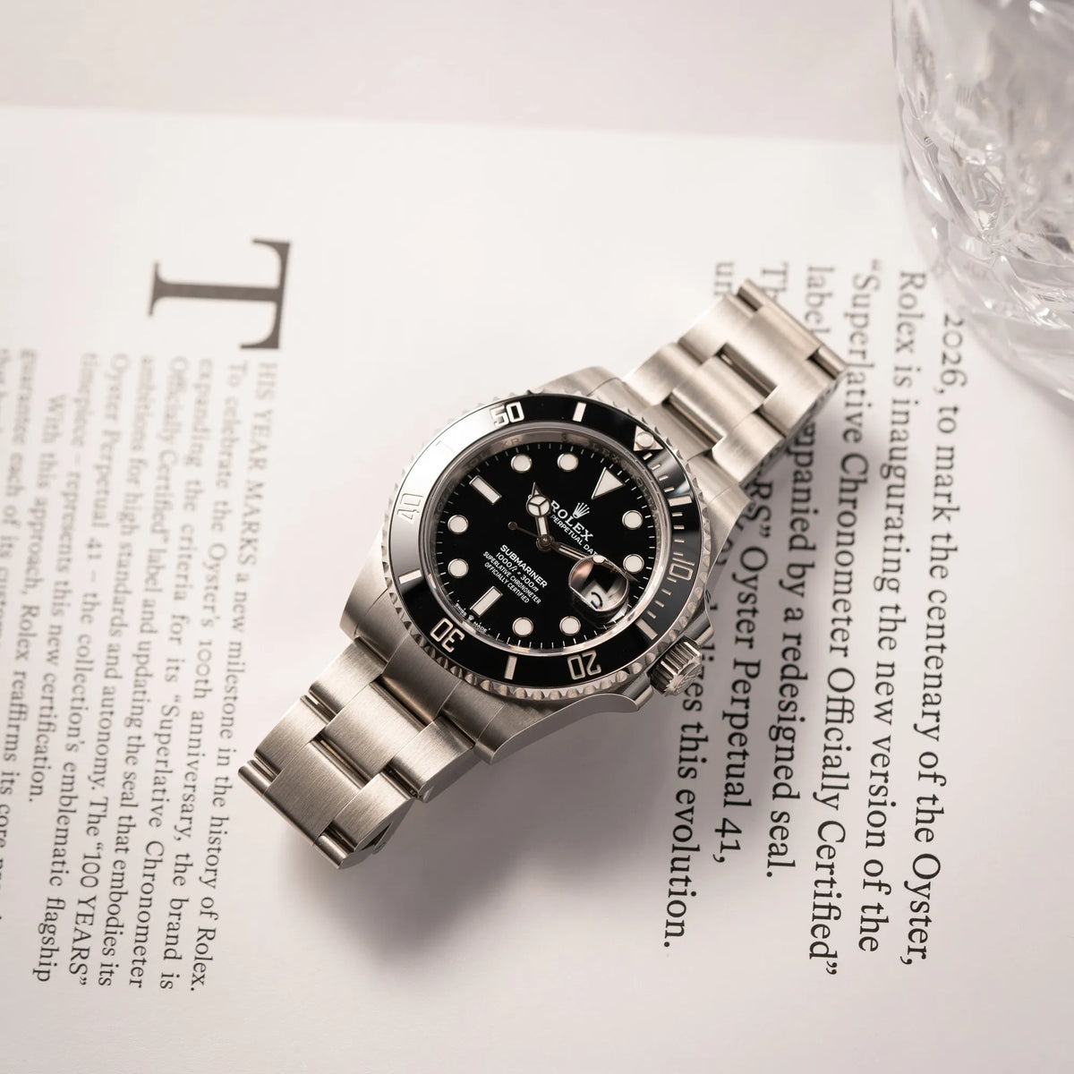 Rolex Submariner Date 126610LN am Oyster-Stahlband im Neuzustand aus 2024