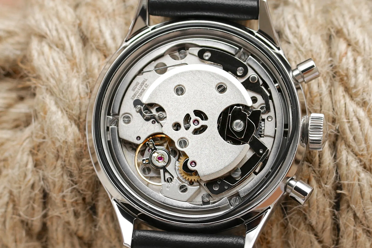Uhrwerk der Hanhart 417 ES Moby Dick im 39 mm-Gehäuse
