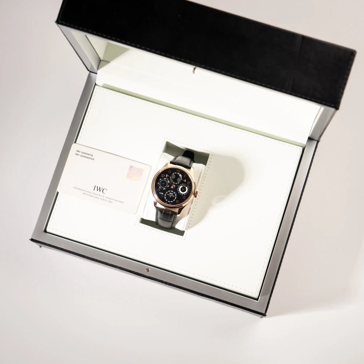 IWC Perpetual Calenders IW502122 in 44m Rosegold zusammen mit dem Lieferumfang bestehend aus Box und Papieren