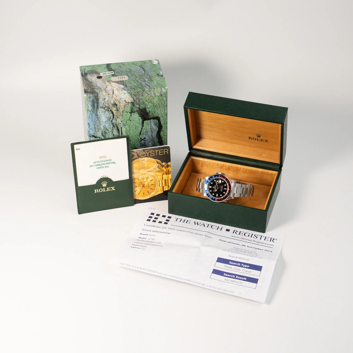 GMT-Master Pepsi | 16700 | Box & Papiere 1999 | Swiss Only